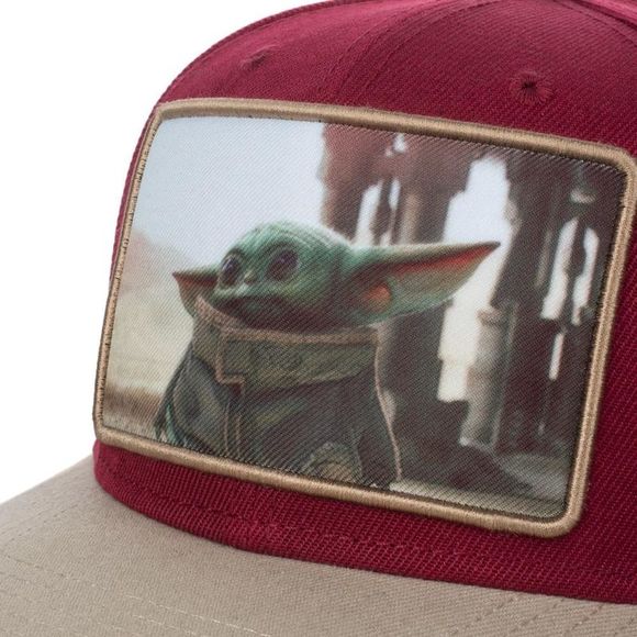 Star Wars Mandalorian The Child Pre-Curved Bill Snapback - Picture 5 of 6